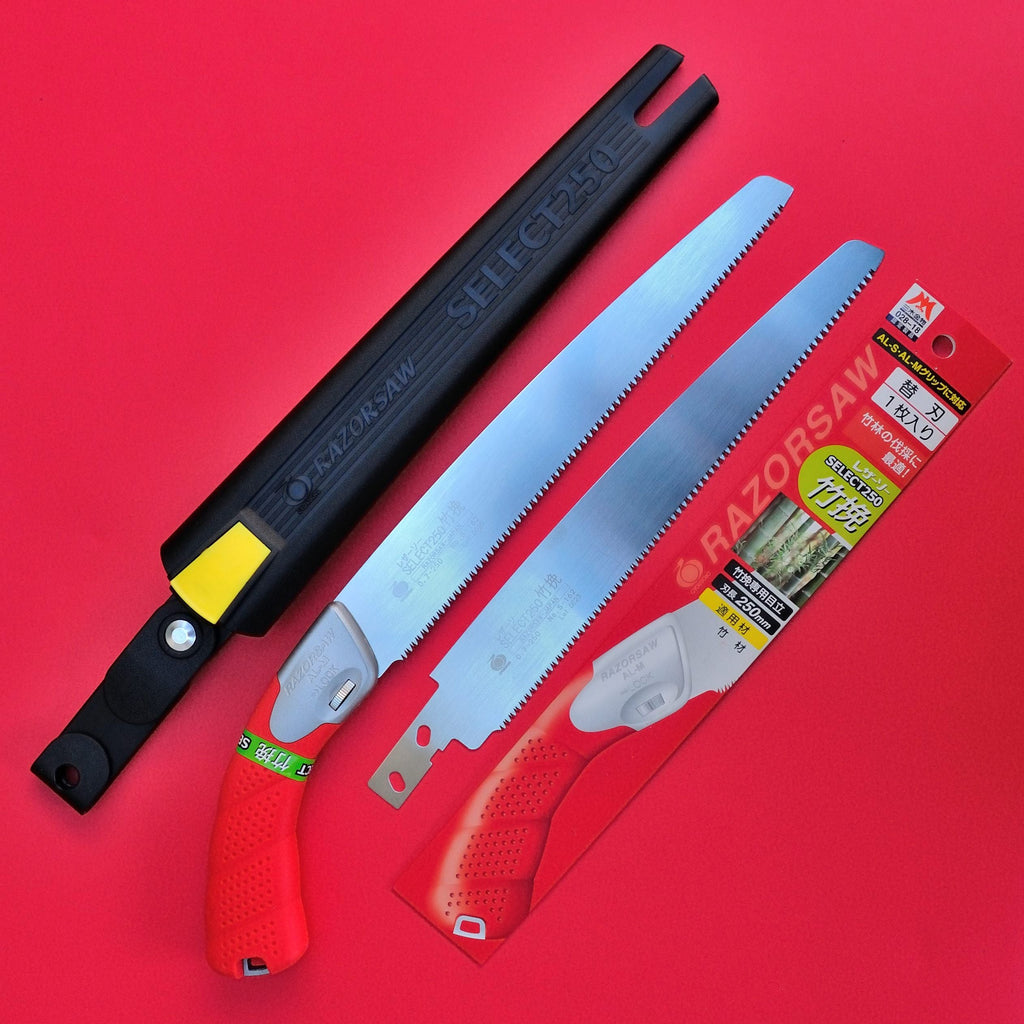 Säge + Ersatzblatt für Bambussäge Gyokucho 162 SELECT 250 mm Hergestellt in Japan