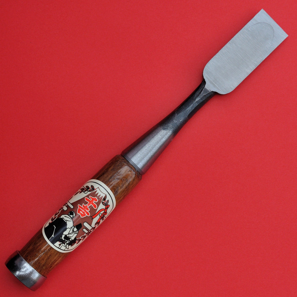 Back side 24mm SENKICHI Chisel oire nomi Yasugi Steel Japan Japanese tool woodworking carpenter