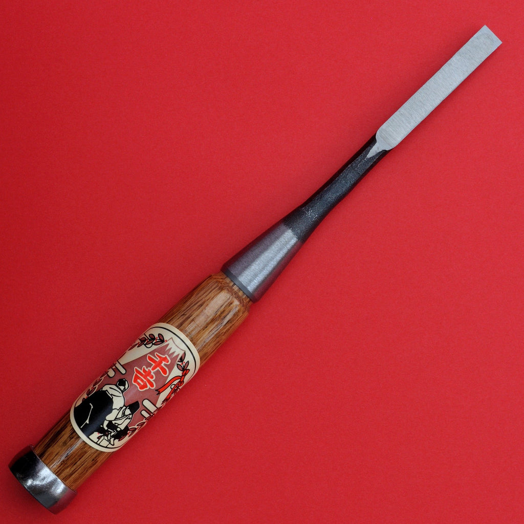 Back side 9mm SENKICHI Chisel oire nomi Yasugi Steel Japan Japanese tool woodworking carpenter