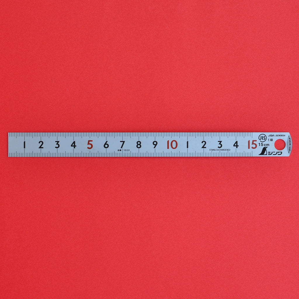 SHINWA pick up ruler scale 15cm  Stainless 15cm 13131