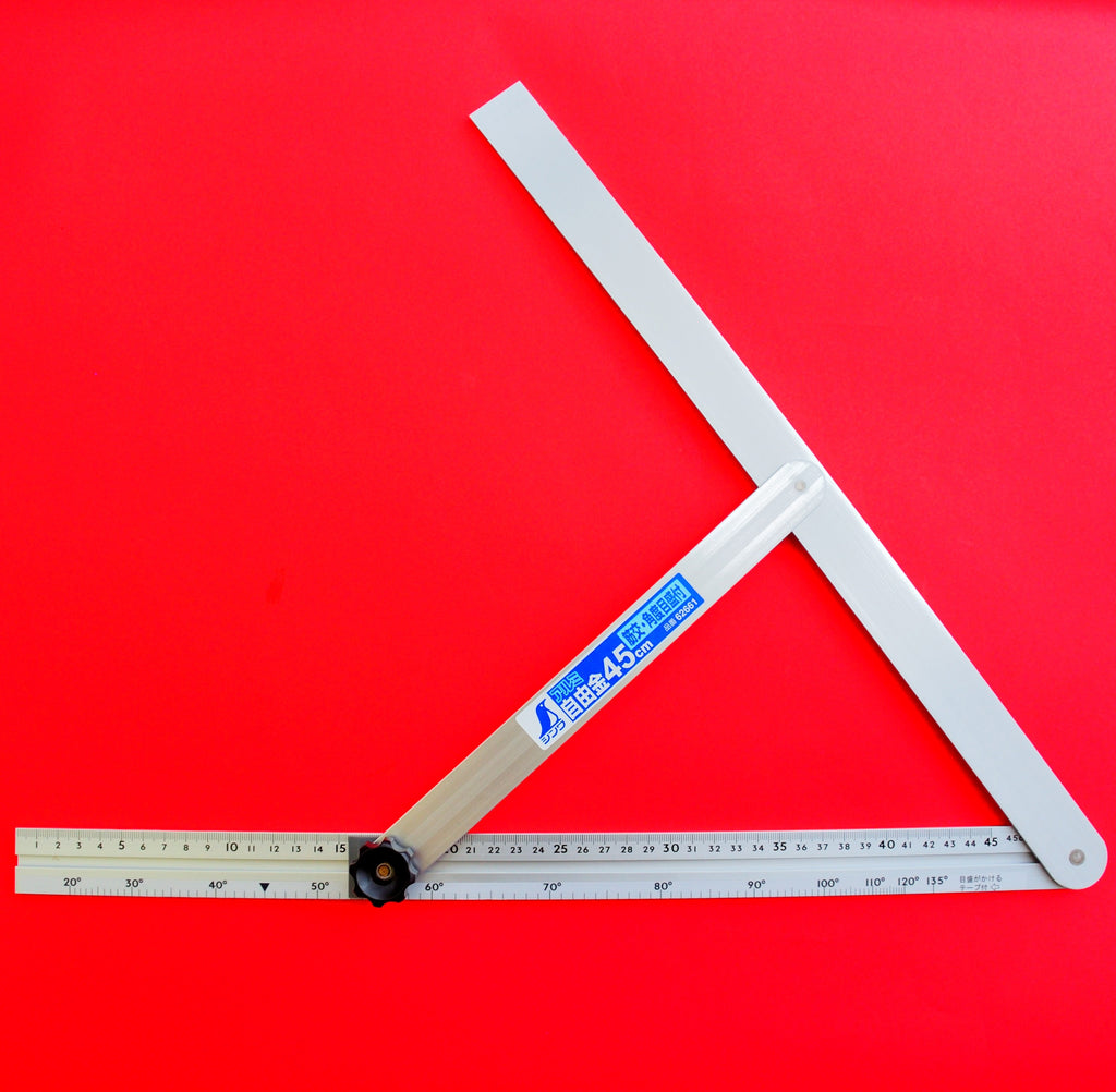 SHINWA sliding adjustable precision angle bevel 45cm 17.7" 62661 aluminum Japan Japanese tool