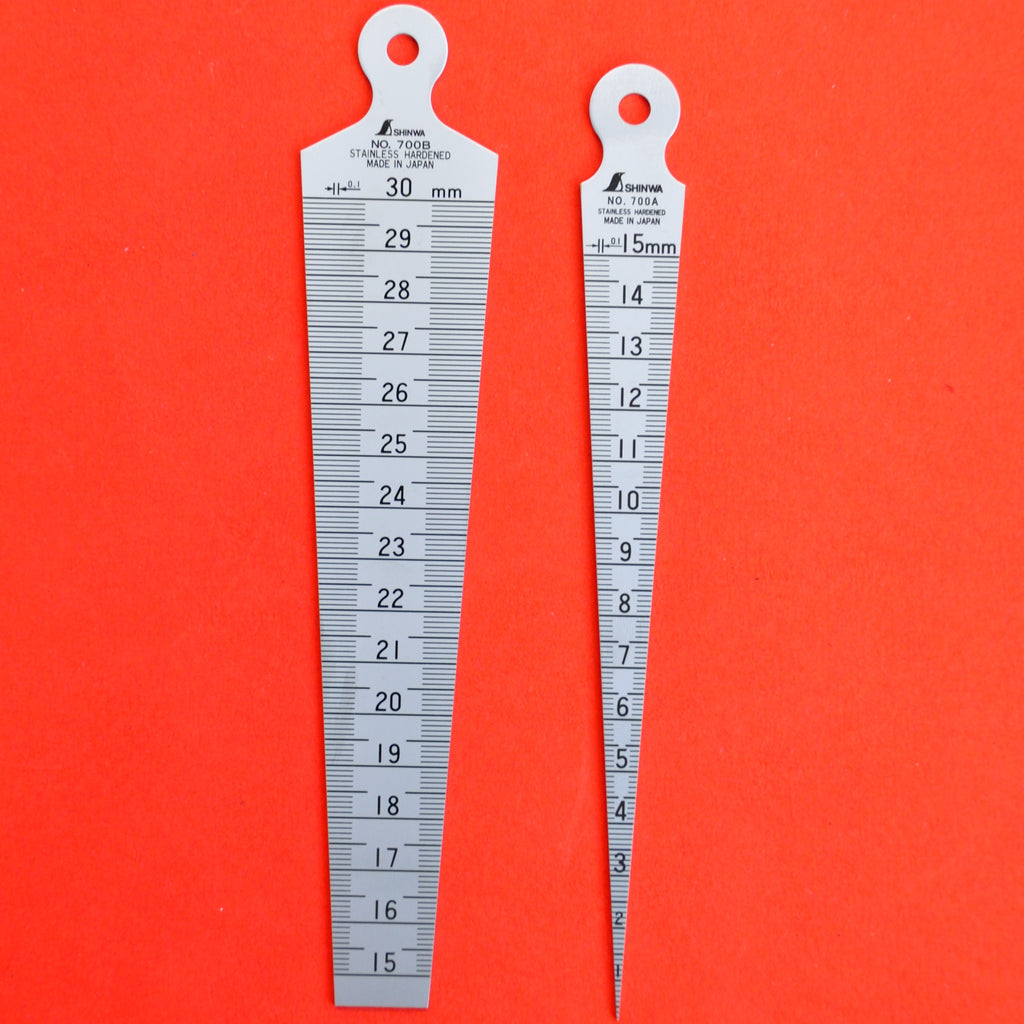 SHINWA SET 2 Taper 1 to 30mm Welding Gauge 700A 700B 62600 62605 Japan Japanese tool