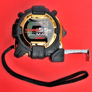 TAJIMA GOLD MAG measuring tape 5.5m with magnets Japan Japanese tool